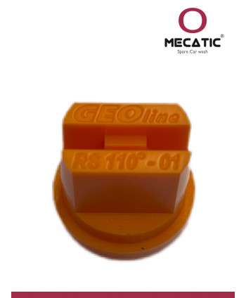 Flat 110° Plastic Nozzle for Wheel Cleaner. Orange