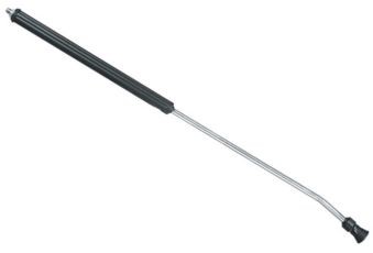 Lanza inox punta curvada 700 mm negra MF 1/4