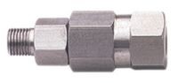Racor giratorio recto inox. de 3/8"