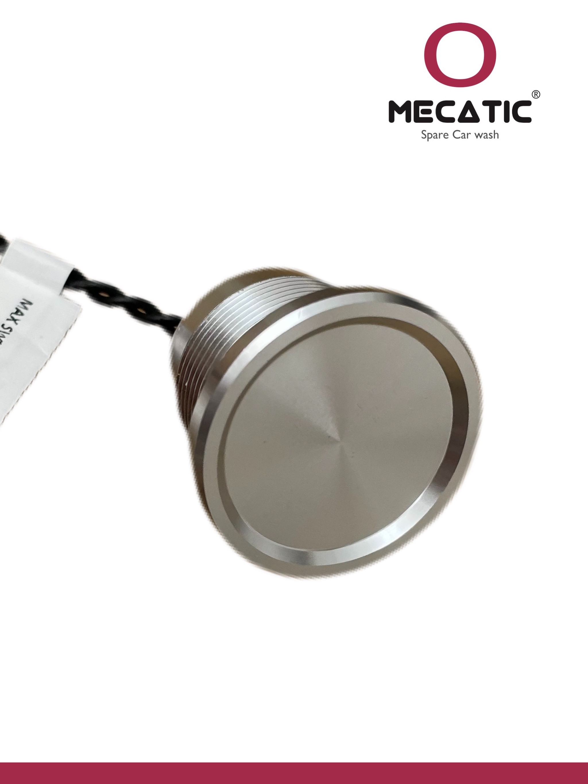 Pulsador táctil alum. de Ø28 mm de 24 V