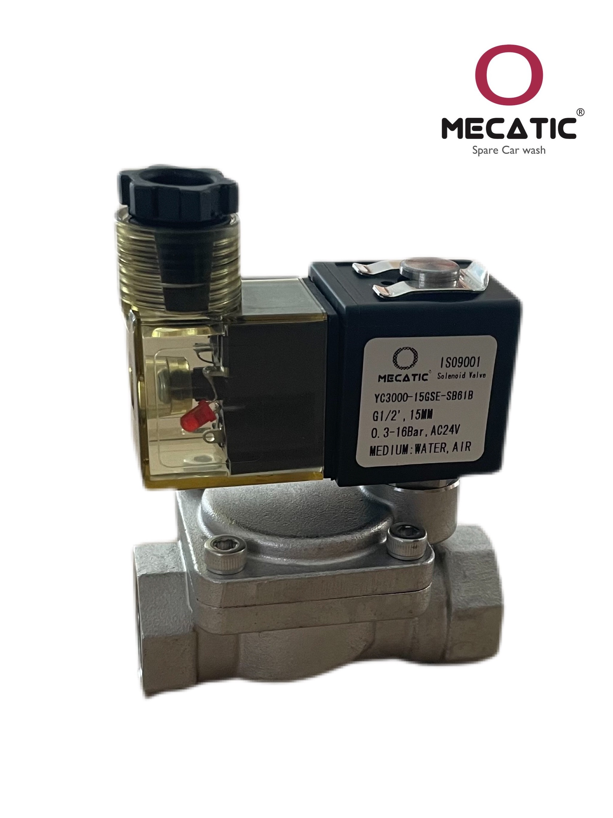 Electrovanne inox. 1/2" nc 24 V 50 Hz. 1/2"