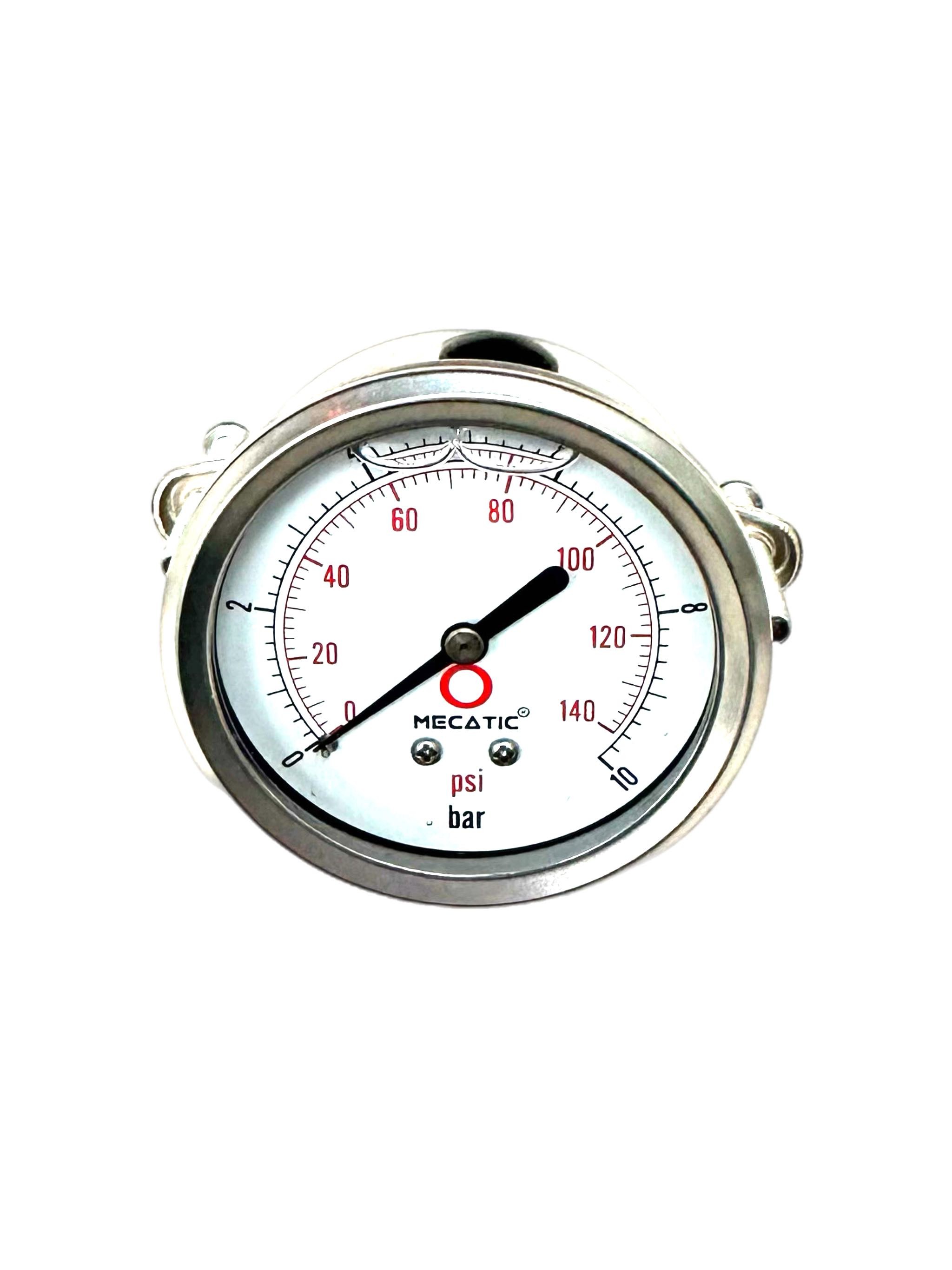Pressure gauge 0-10 bar 1/4" axial