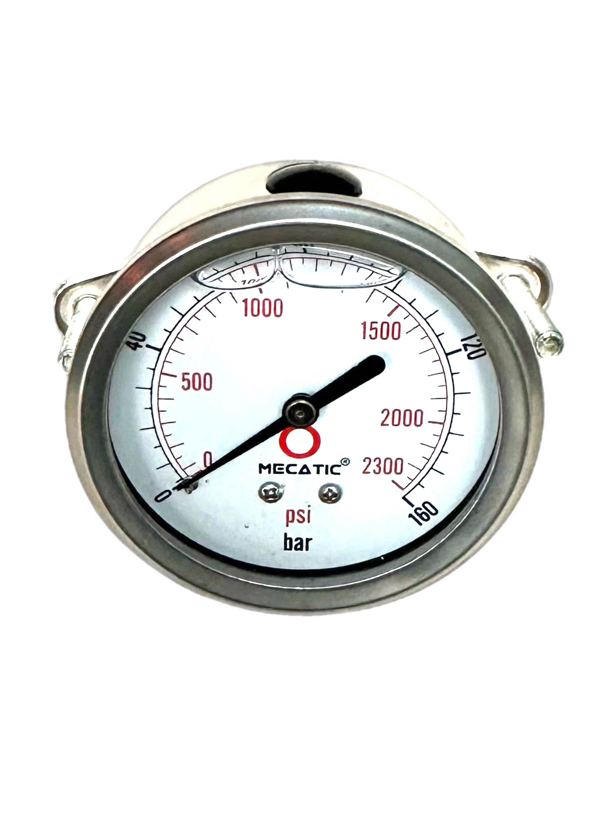 Pressure gauge 0-160 bar 1/4" axial