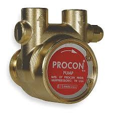 Bomba rotativa de bronce de 400 l/h con bypass