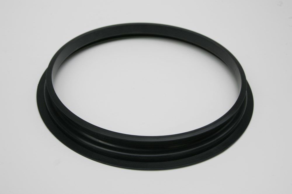Anillo negro sobre filtro de algodón