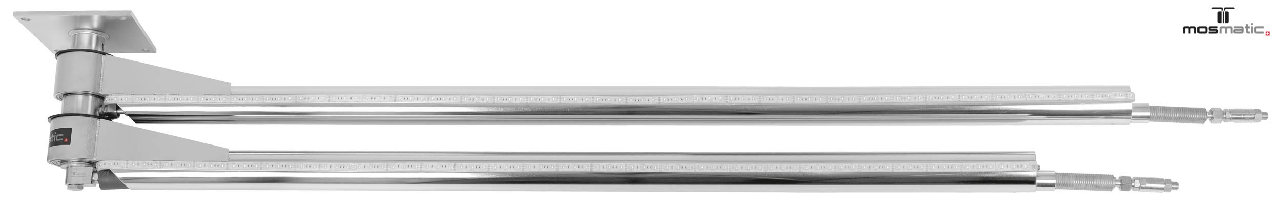 Brazo doble con led DDPbl sin caja control L1 1600-L2 1750