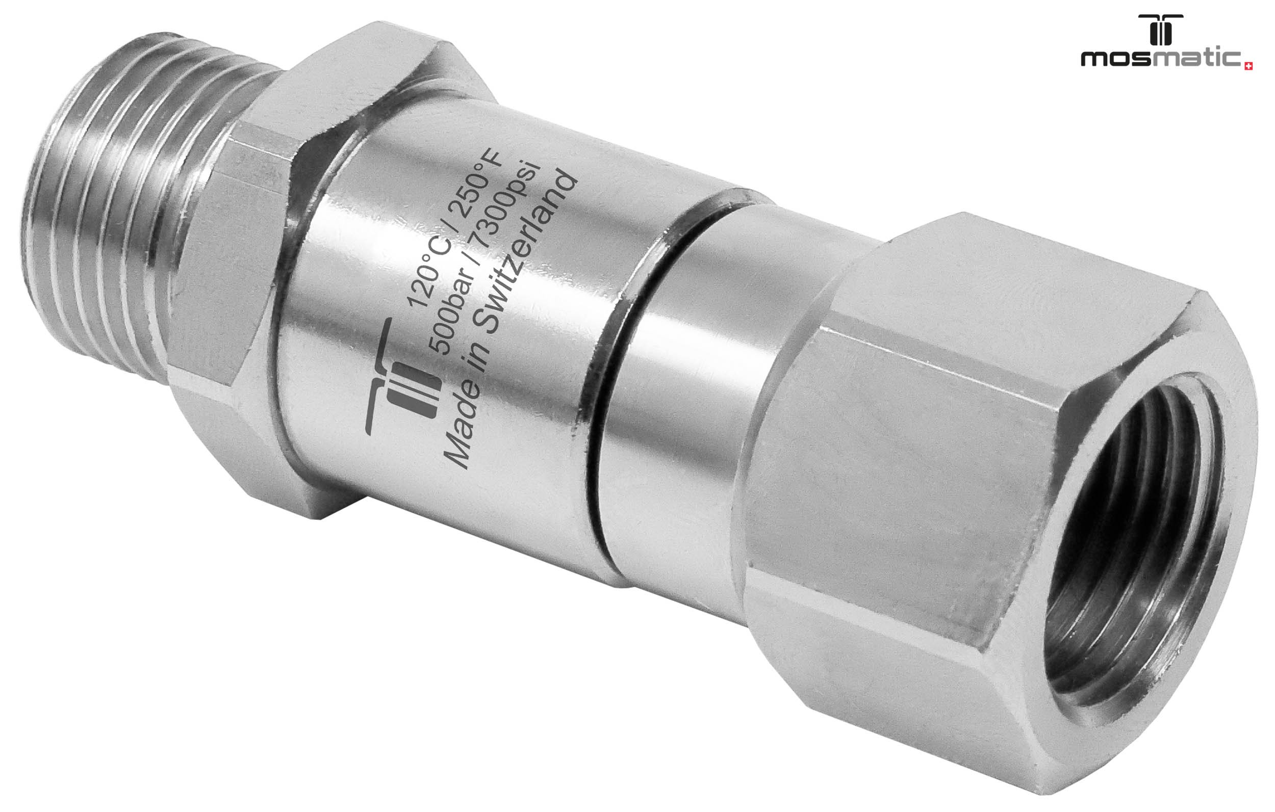 Racor DGVI G1/2"M-G1/2"F 500 bar