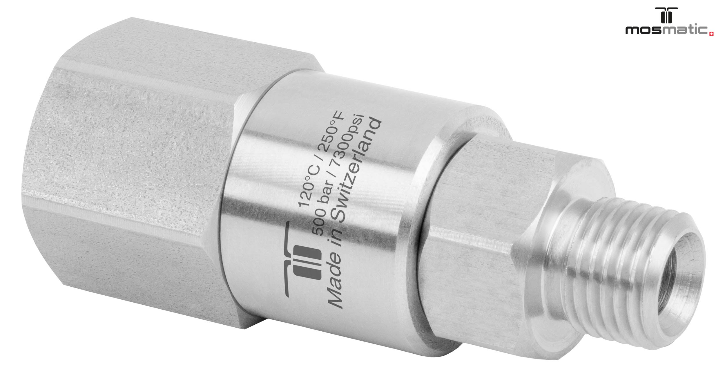 Racor DGVI G1/4"F-G3/8"M 500 bar