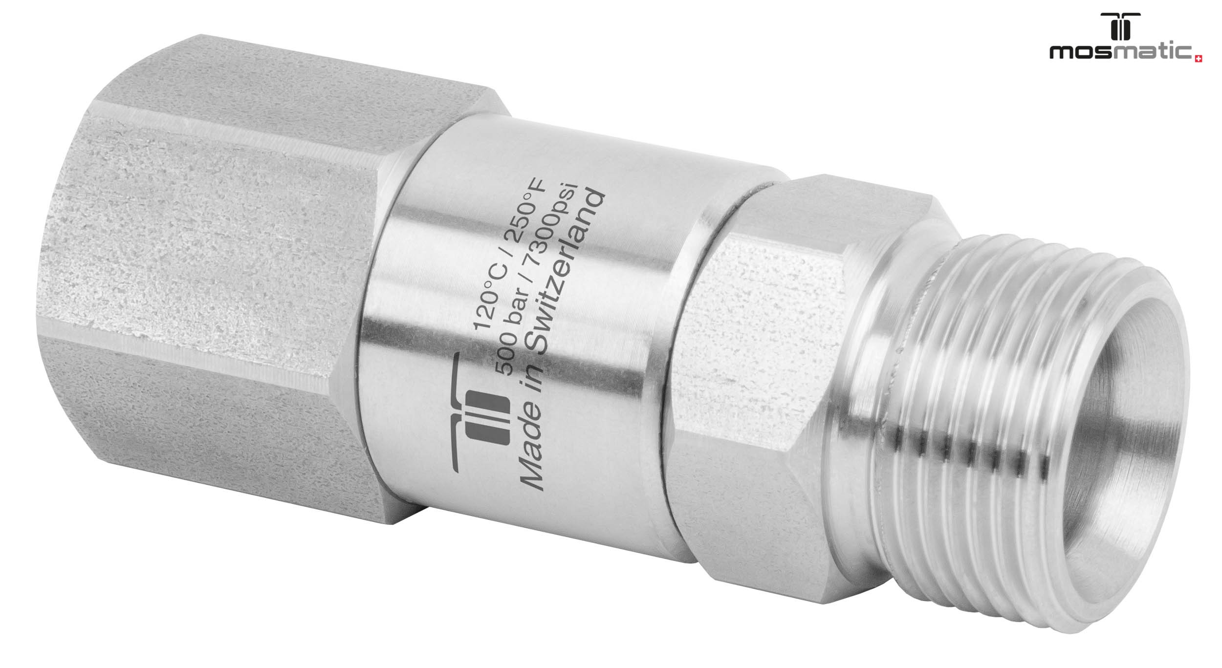 Racor DGVI G1/4"F-M18x1.5M 500 bar