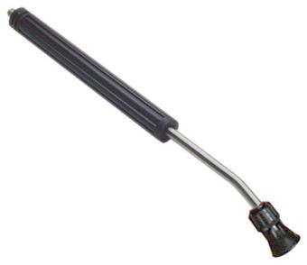 Lanza inox punta curvada 700 mm negra MF 1/4
