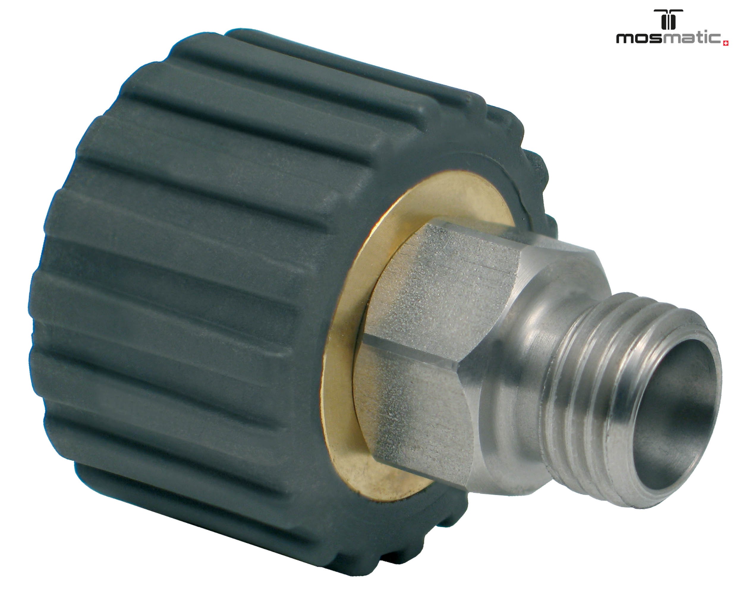 Racor DKS de acoplamiento giratorio M21x1.5F-M14x1.5M