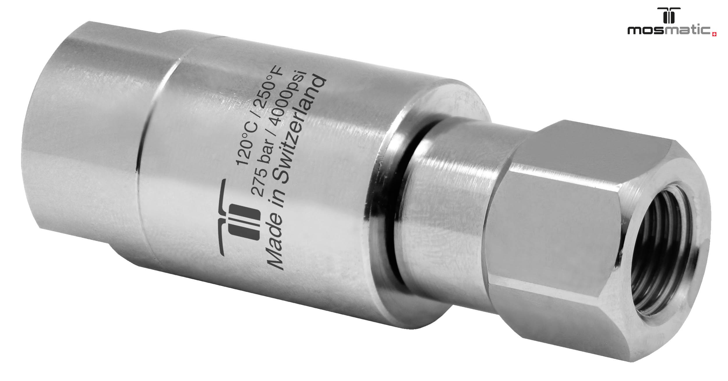 Racor giratorio DGLI 3 Rod. Inox. G1/4"F-G1/4"F NW6