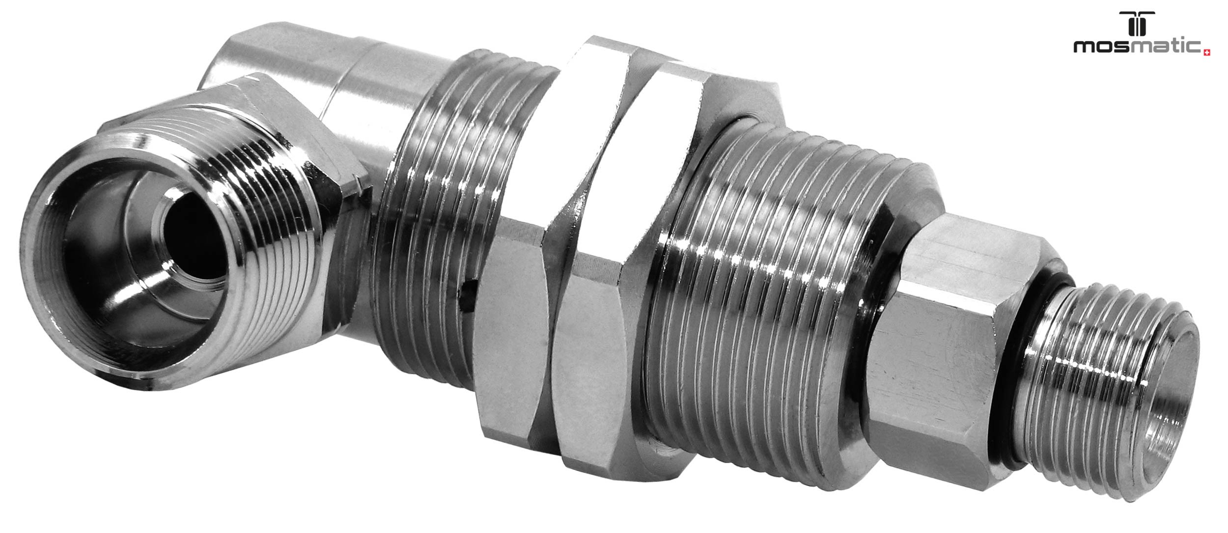 Racor giratorio 90º DXG M22x1.5M-G3/8"M