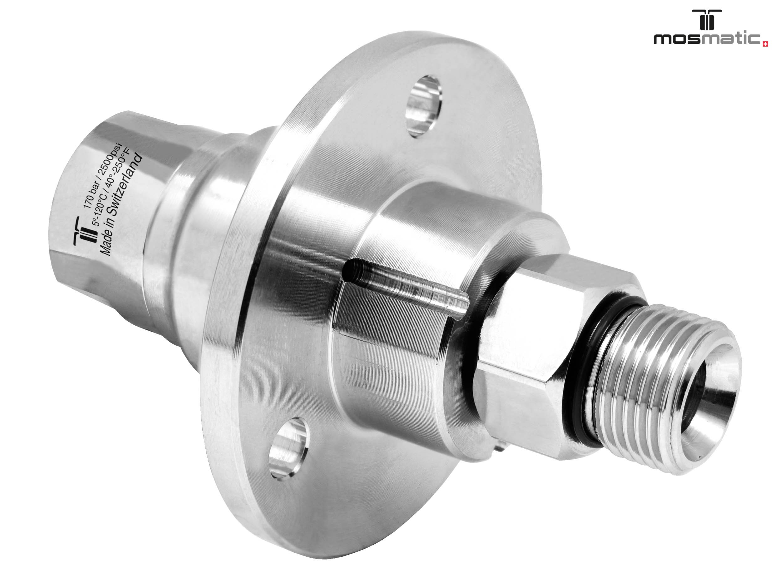 Racor giratorio recto DXF 3 Rod. con acoplamiento G3/8"F-G3/8"M