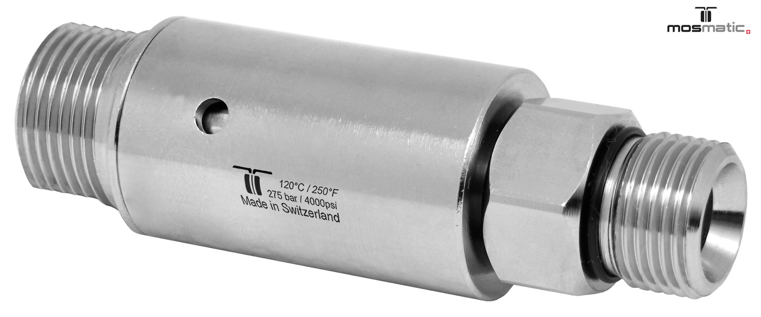 Racor giratorio recto DYL 3 Rod. M21x1.5M-G1/4"M