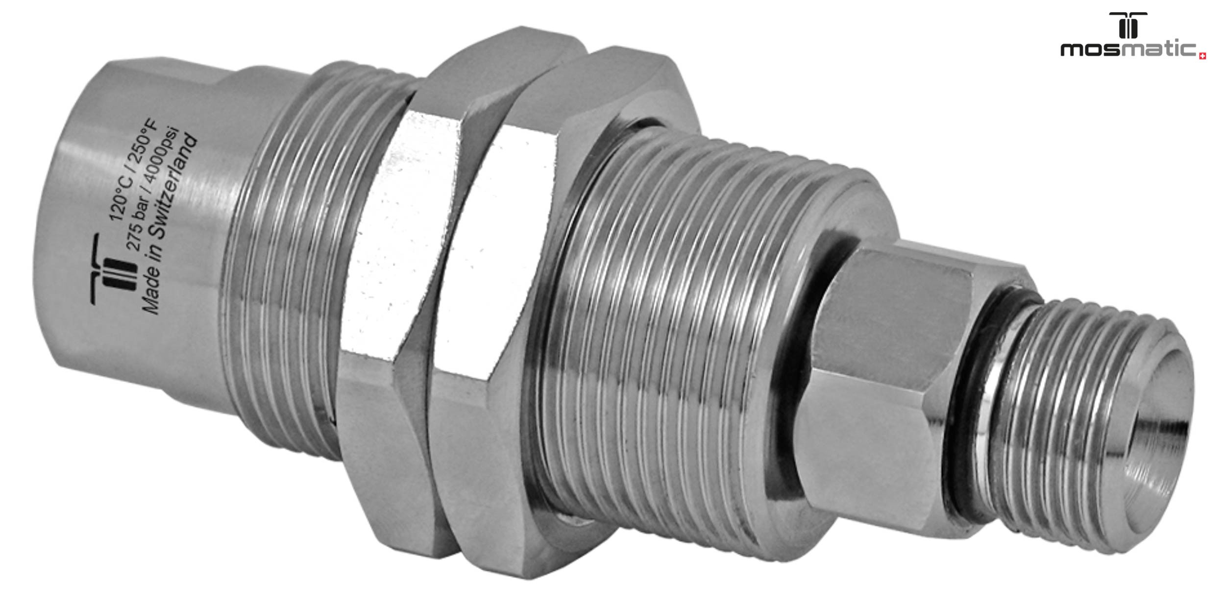 Racor giratorio recto DYGI 3 Rod. G1/4"F-G1/4"M NW6