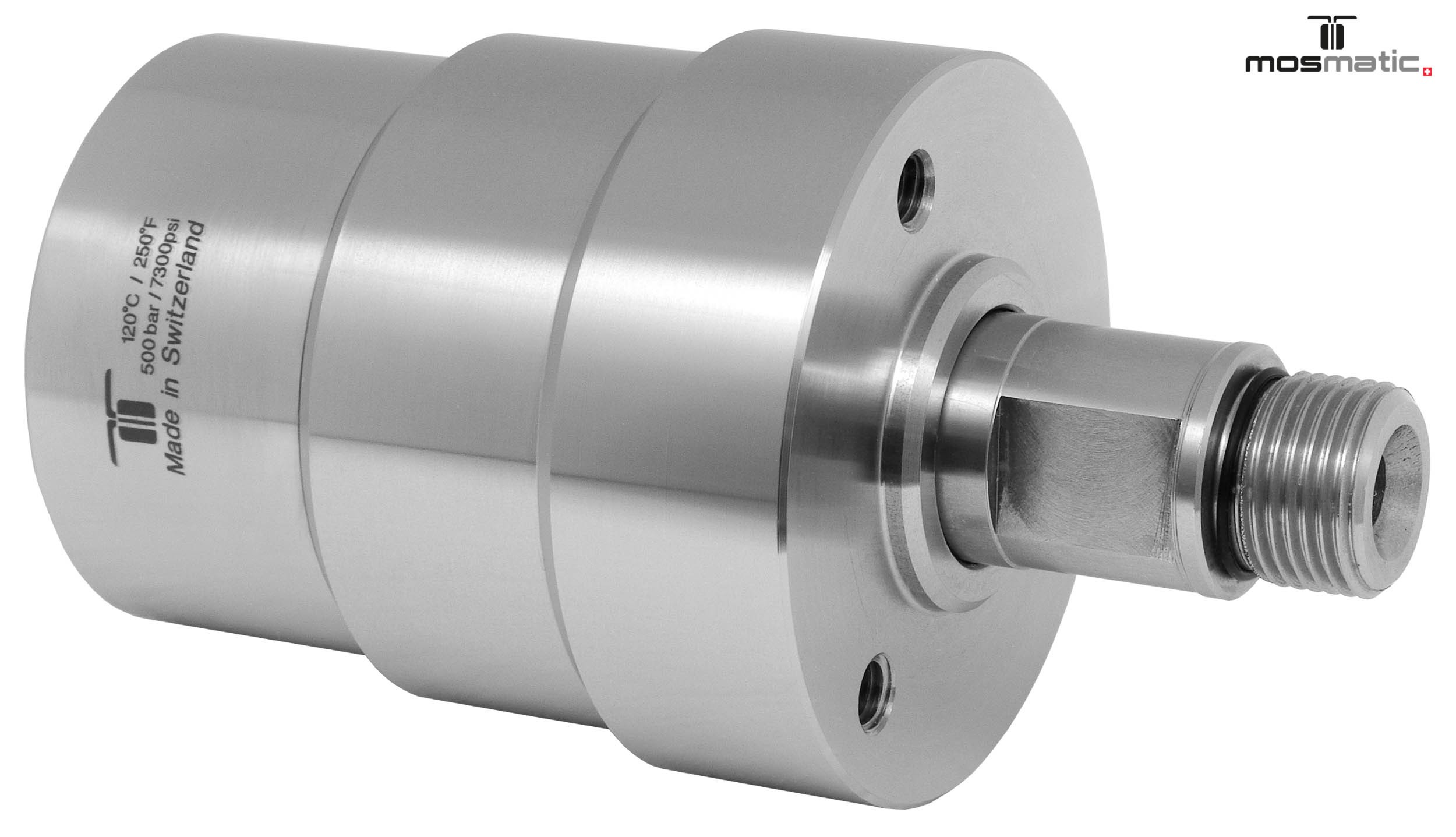 Racor giratorio recto DYU 4 Rod. G3/8"F-G3/8"M NW6 500bar