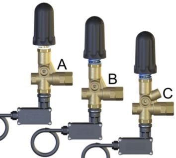 Válvula de regulación Pulsar RV con microinterruptor y puño Racor 3/8 Npt H Tipo B