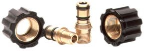 Enchufe prolongado giratorio AR5 Tipo B M22 2 Pzs. 2 juntas tóricas Gas INOX IN G1/4