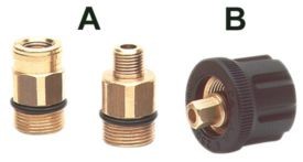 Enchufe AR4 Tipo B M22 2 Pzs. +Encaje hexagonal Gas IN G1/4H