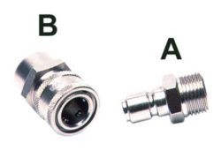 Enchufe rápido de bola ARS 250 - 250 bar Tipo B IN G3/8M