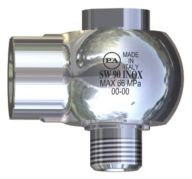 Junta giratoria de 90º SW90-600 Acero Inox IN G1/2M-OUT G1/2H