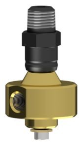 Cabezal rotativo URF180 IN 1/4 Npt M - OUT 2 x G1/8H