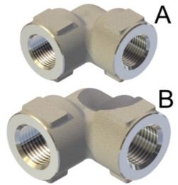Racores en codo AI303 600bar G3/8H-G3/8H Tipo A