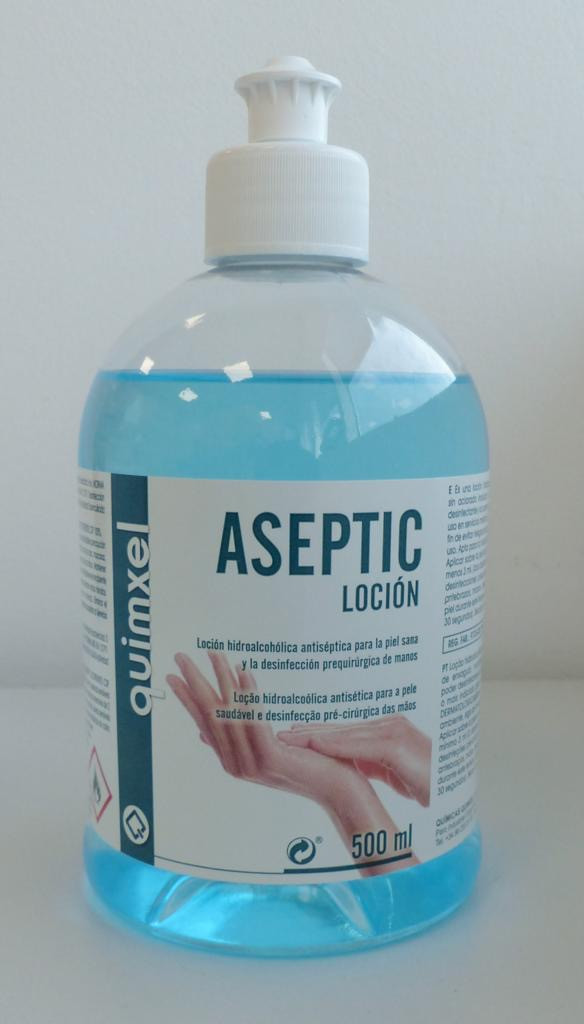Locion Hidroalcoholico Antiséptico ASEPTIC Dosificador 500 ml