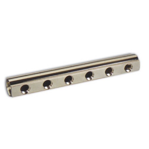 Colector Distribuidor Nickelado 6 x 1/2" + 2 x 3/4"