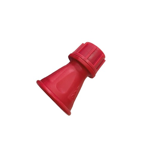 Portaboquillas 1/4" - 1/4 Rojo Hexagonal