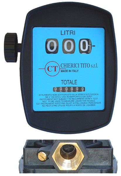Contador Mecánico CT80 Con Enchufes De Latón G1"HH