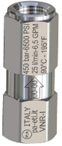 Válvula antiretorno en acero INOX VNR - I